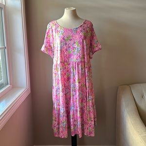 Lily Pulitzer Jodee Swing Dress, Moms the word Pink